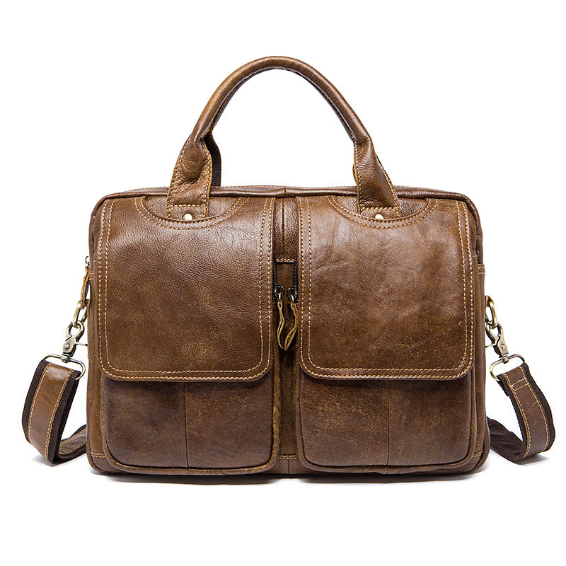 Reisehandtasche 14'' aus Leder – Bild 4 | LuxeStyle