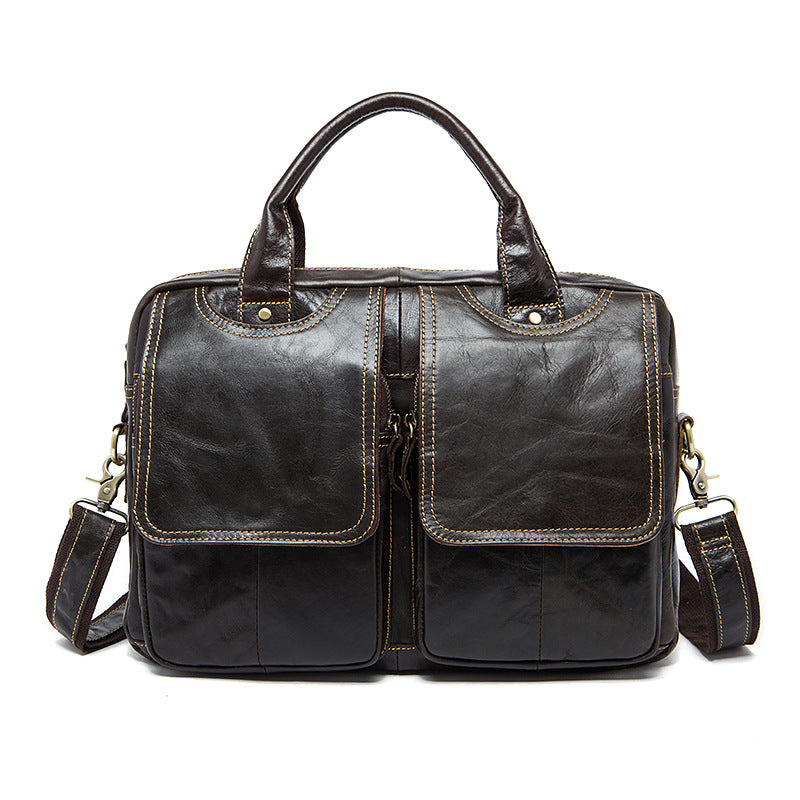 Reisehandtasche 14'' aus Leder – Bild 8 | LuxeStyle