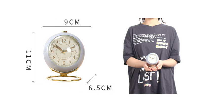 Simple & Silent Tischuhr mit Wecker | LuxeStyle