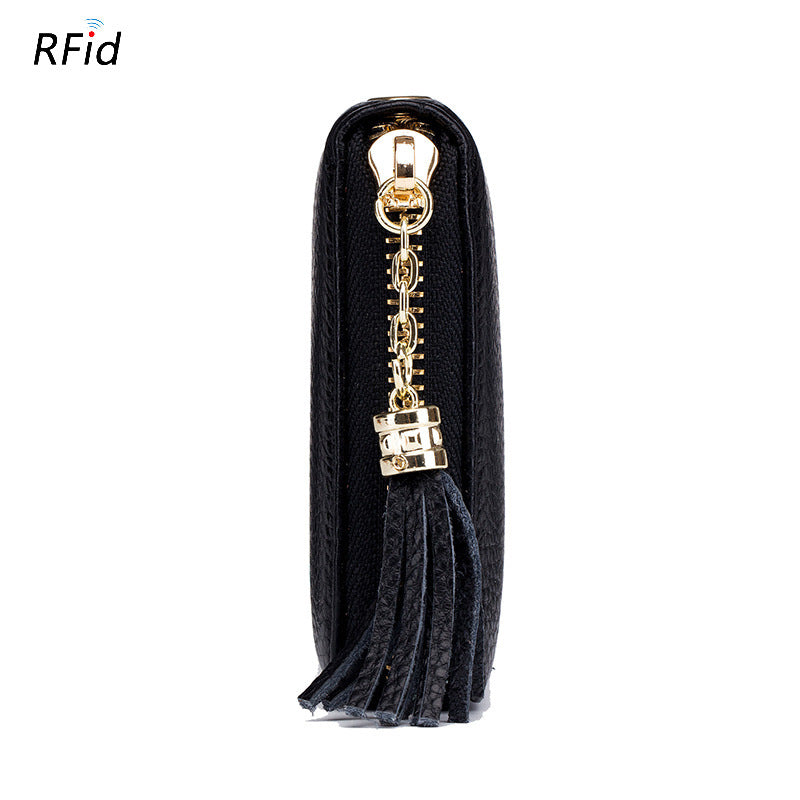 Tassel-First-Layer Leder-RFID Wallet – Bild 3 | LuxeStyle