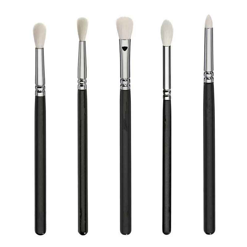 15-teiliges Make-up Pinselset Schwarz