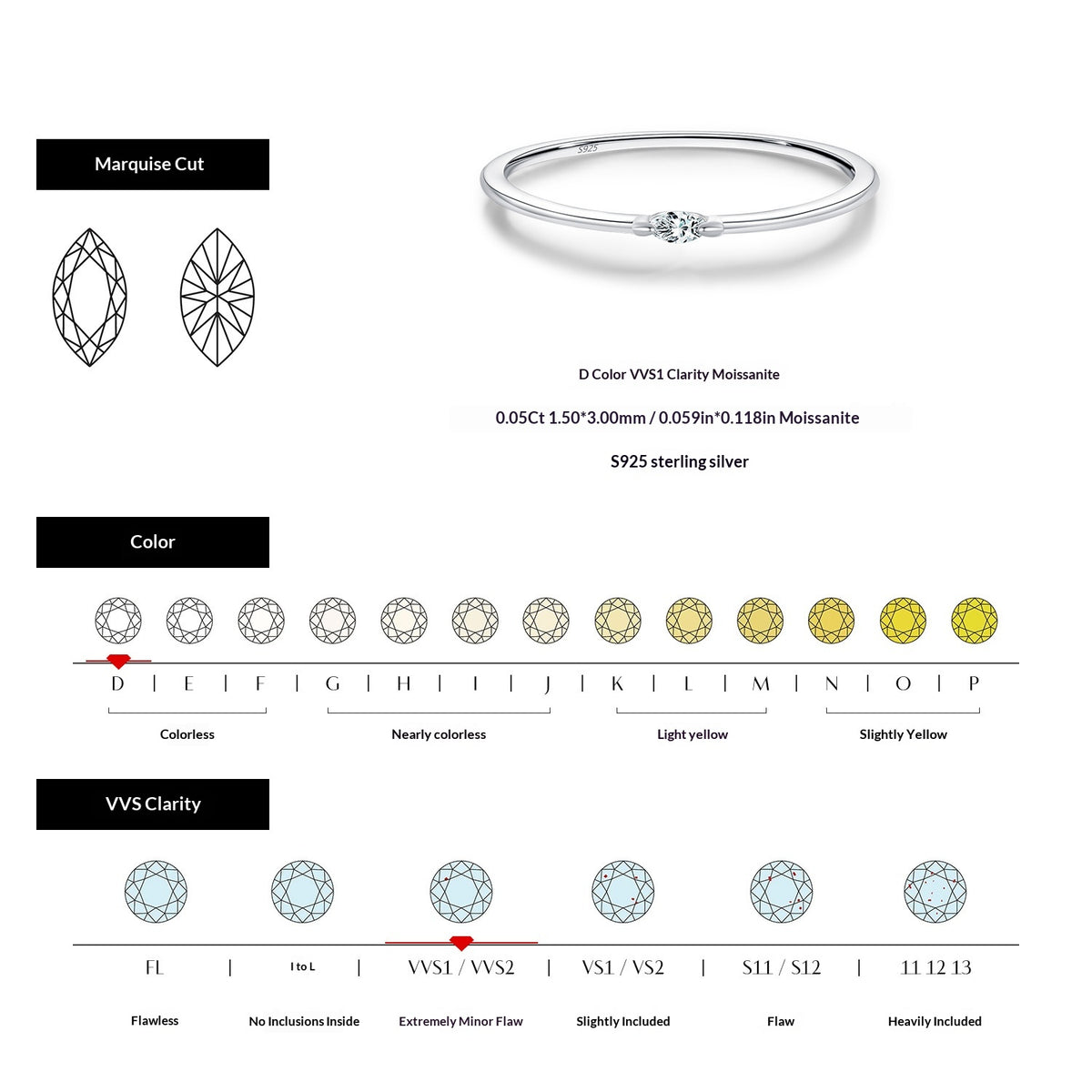 Minimalistischer 925 Sterling Silber Ring für Frauen – Bild 3 | LuxeStyle