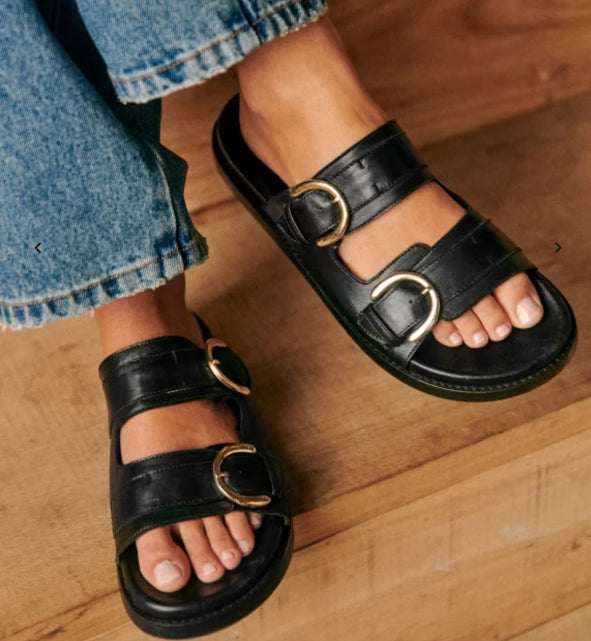 Sandalen mit doppelter Schnalle – Bild 5 | LuxeStyle