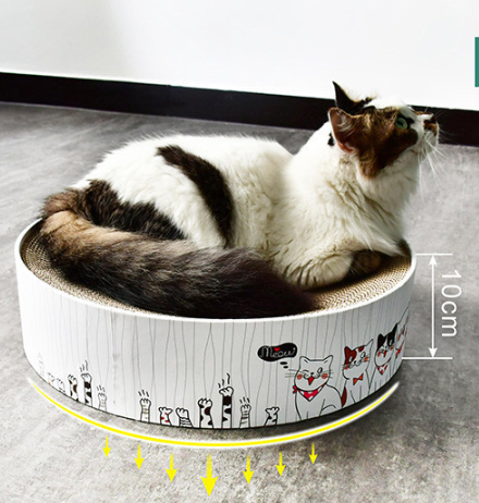 Katzenkratzschale mit Pfoten-Design | LuxeStyle