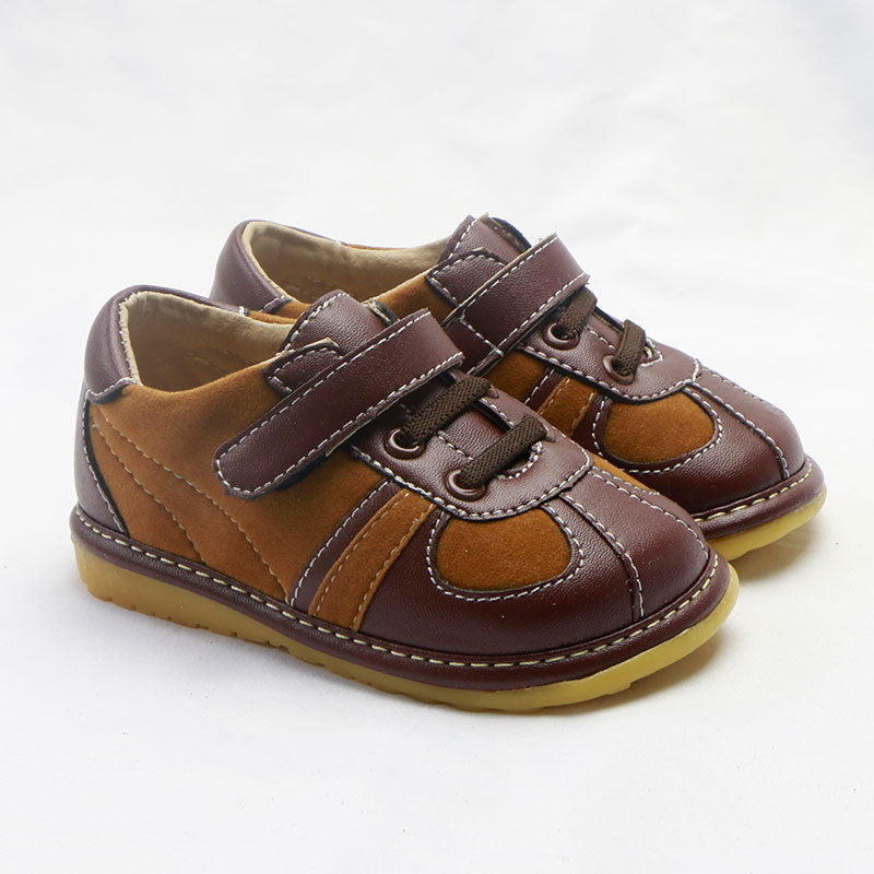 Baby Klett-Lederfinkli mit weicher Sohle – Bild 1 | LuxeStyle