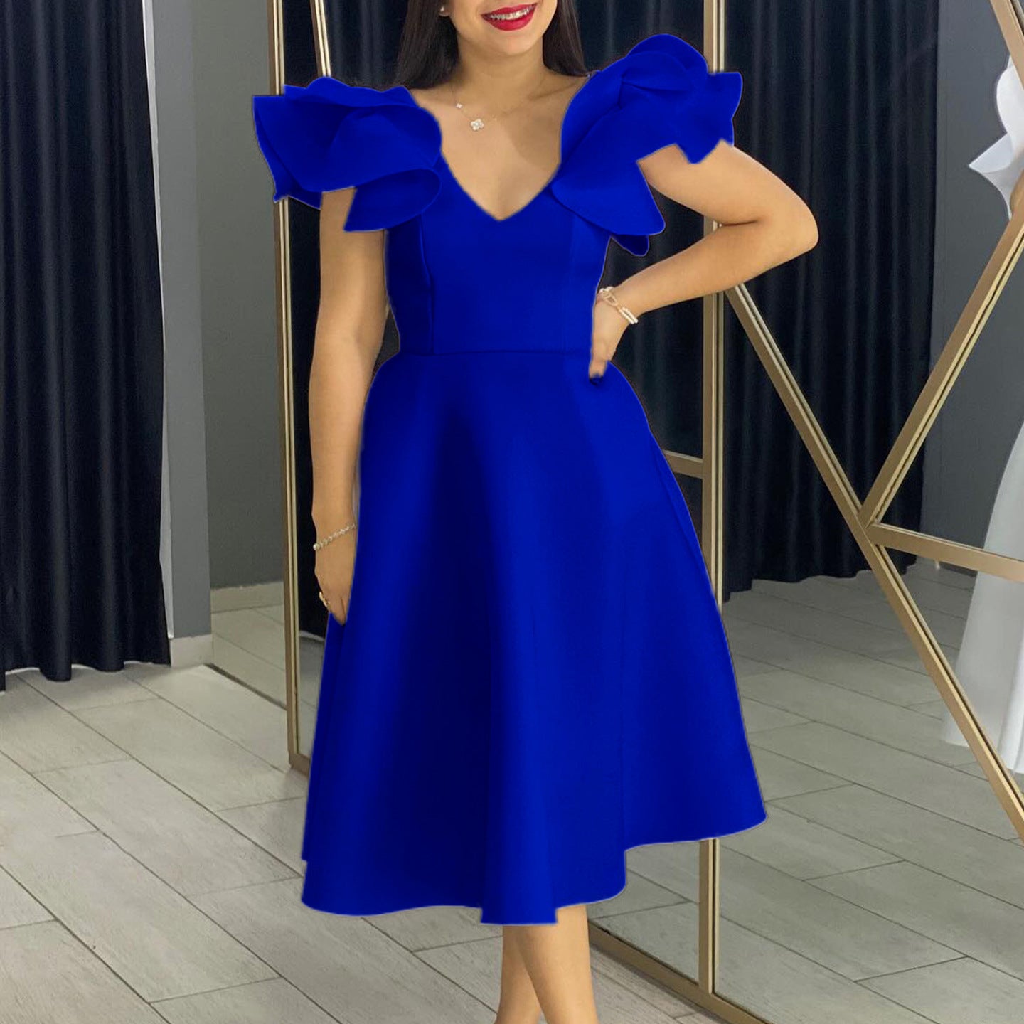Rüschen-Kleid