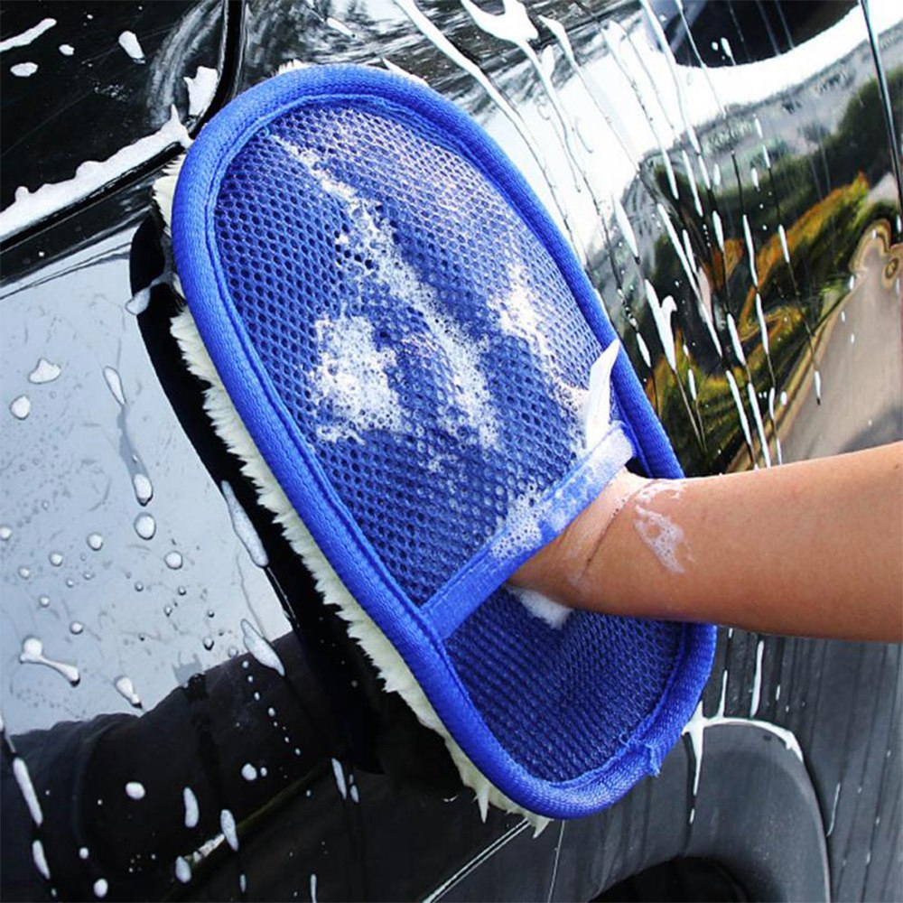Auto Waschhandschuh aus Kunstwolle