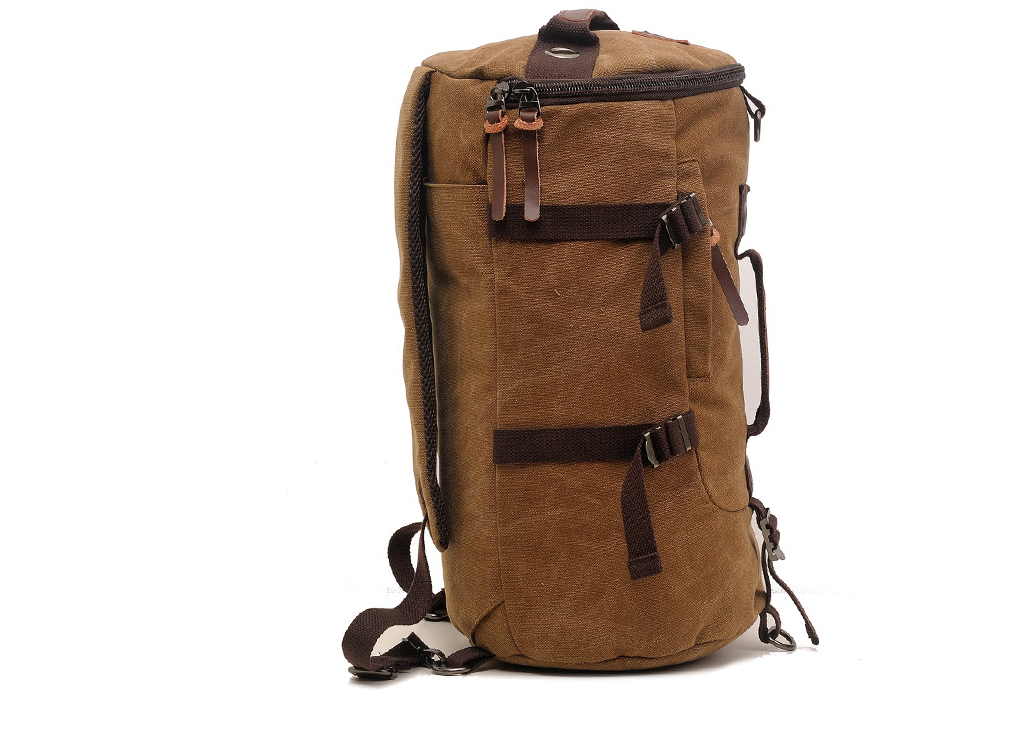 Kletterrucksack aus Canvas, braun – Bild 10 | LuxeStyle