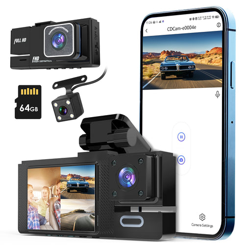 3-Kanal-Dashcam mit Nachtsicht