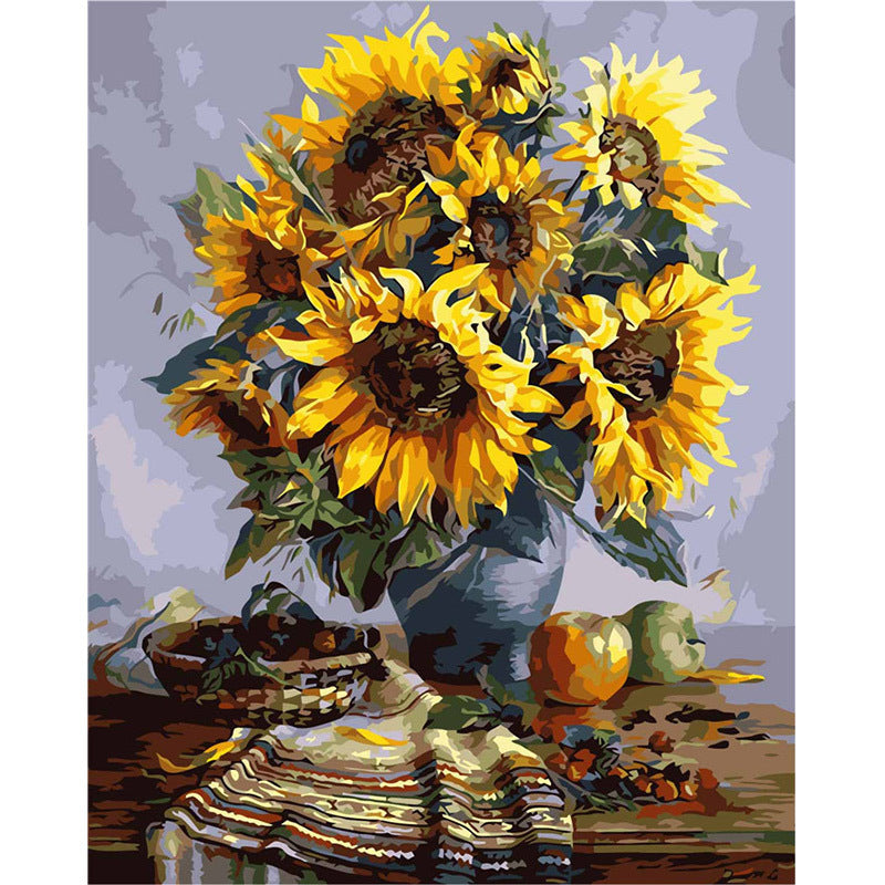 Malen nach Zahlen – Sonnenblumen-Vase – Bild 2 | LuxeStyle
