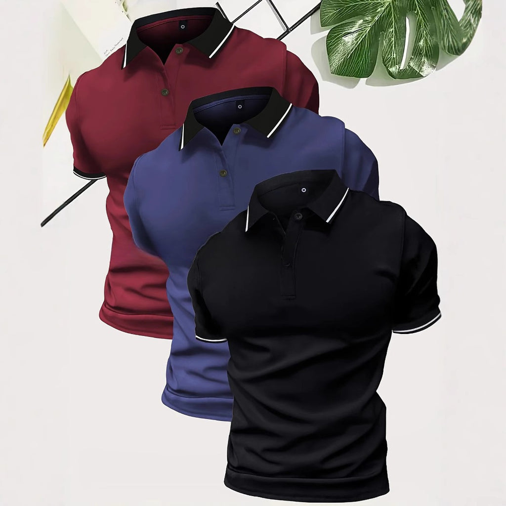 Polo-Shirt Kurzarm Golf Casual Top – Bild 5 | LuxeStyle