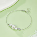 Süsswasserperlen-Armband Perla 925 Silber Infinity