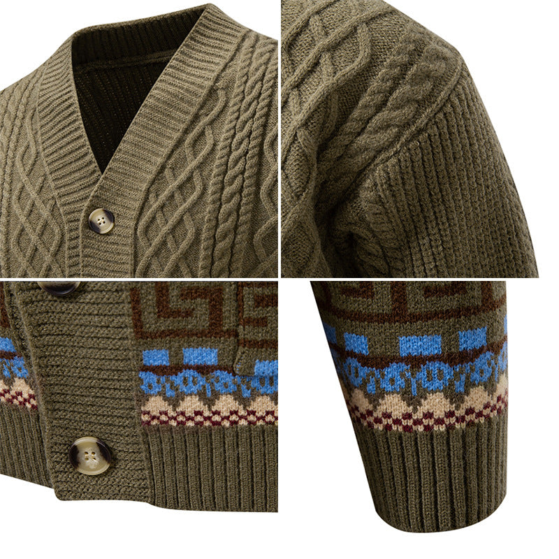 Herren Strickjacke Korean Style