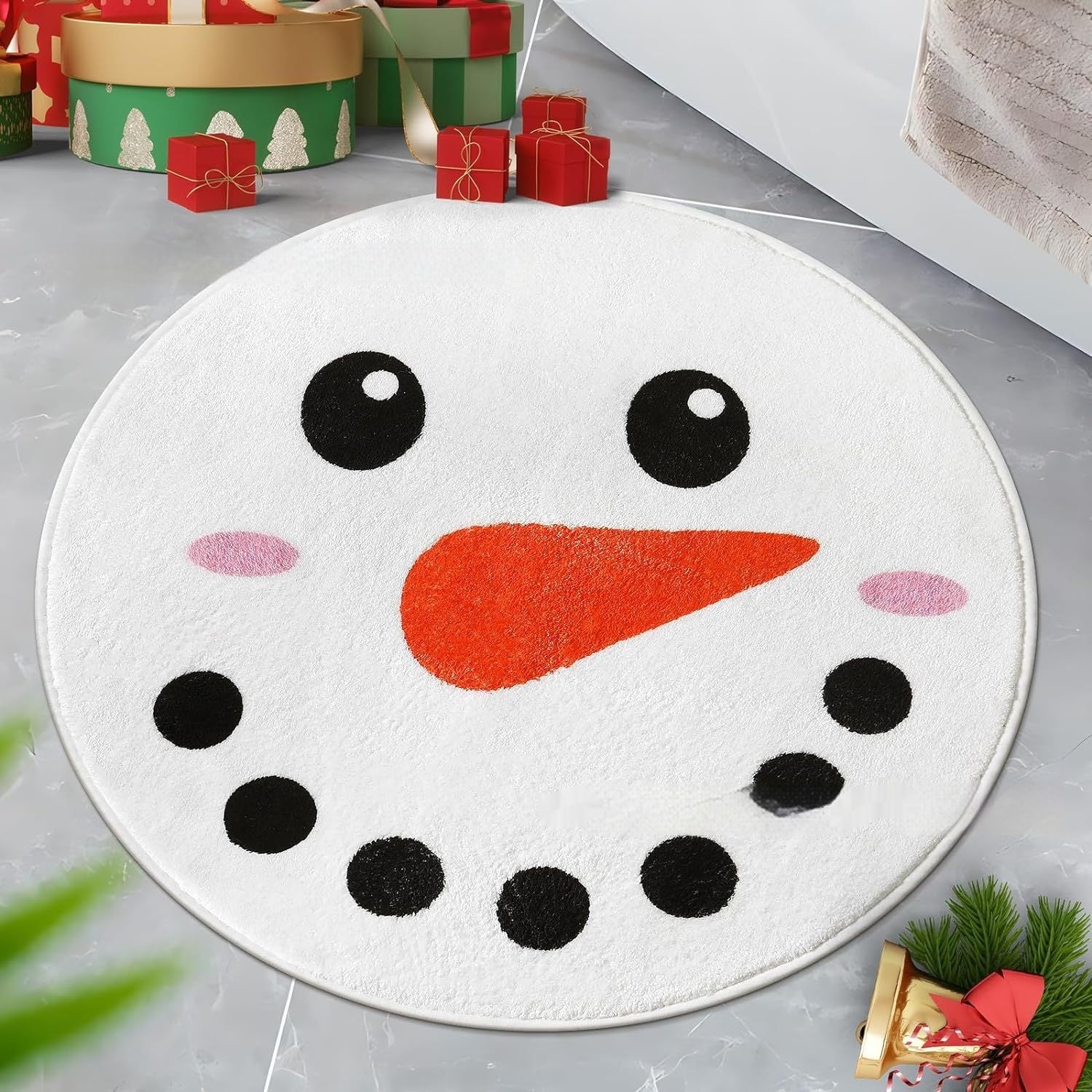 Weihnachts-Teppich, leicht zu reinigen