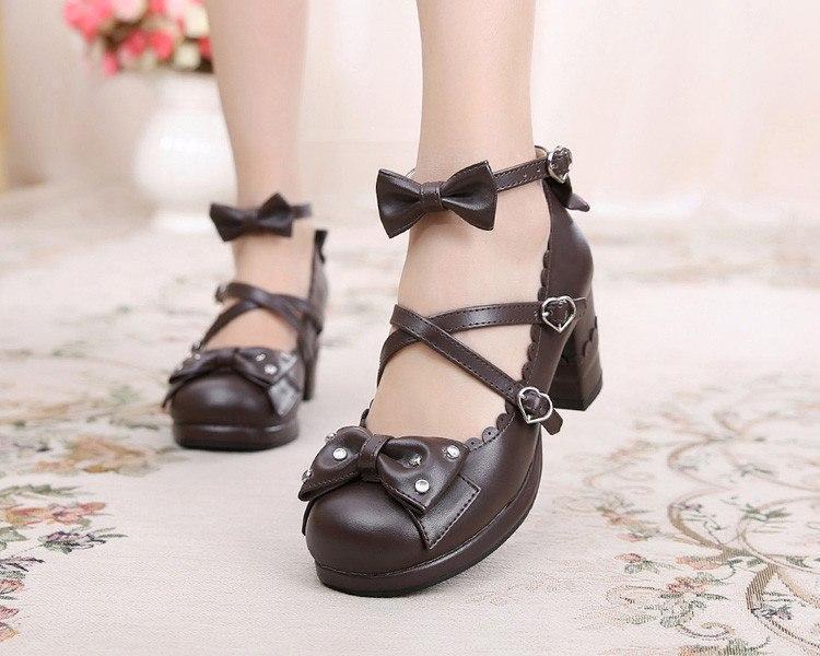 Lolita High Heels mit Strass-Schleife für Kinder – Bild 8 | LuxeStyle