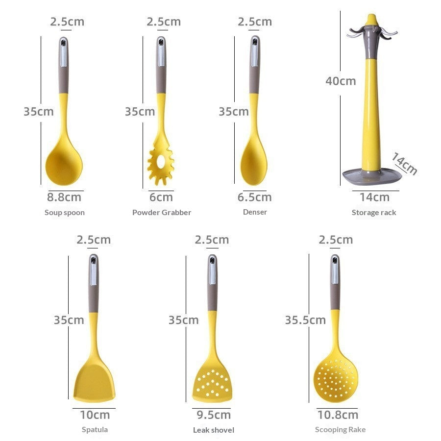 7-teiliges Silikon-Küchen-Set