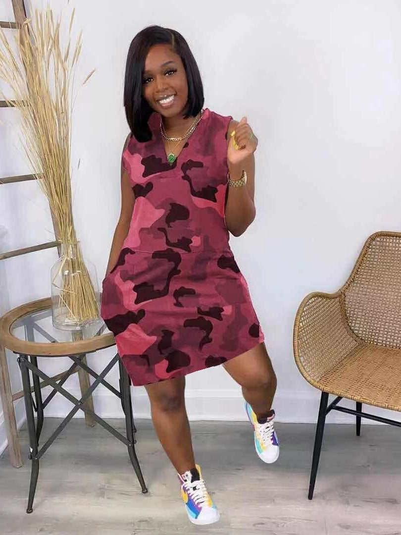 Camo-Mini-Kleid