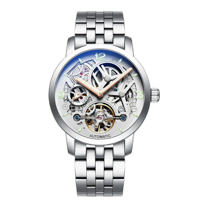 Mechanische Armbanduhr aus Edelstahl | LuxeStyle