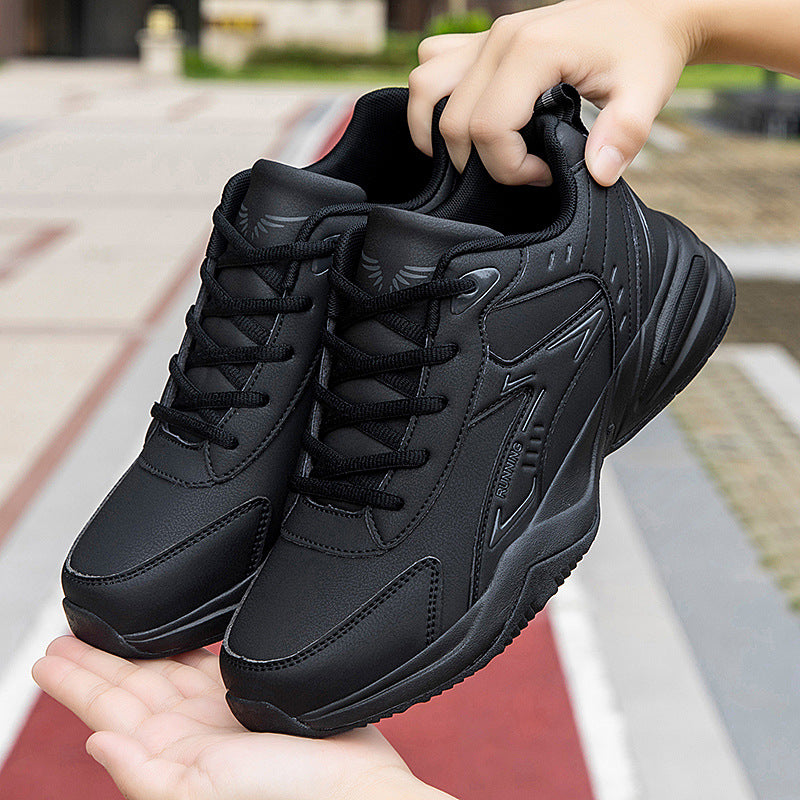 Plus-Size Ledersneaker für Herren mit dicker Sohle – Bild 6 | LuxeStyle