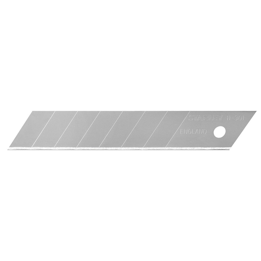 Klinge für Cuttermesser Stanley 0-11-301 Schwarz 18 mm (10 Stück)