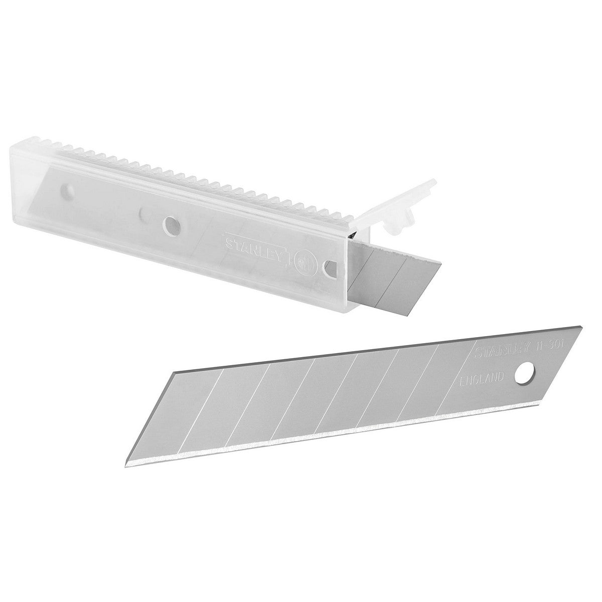 Klinge für Cuttermesser Stanley 0-11-301 Schwarz 18 mm (10 Stück)
