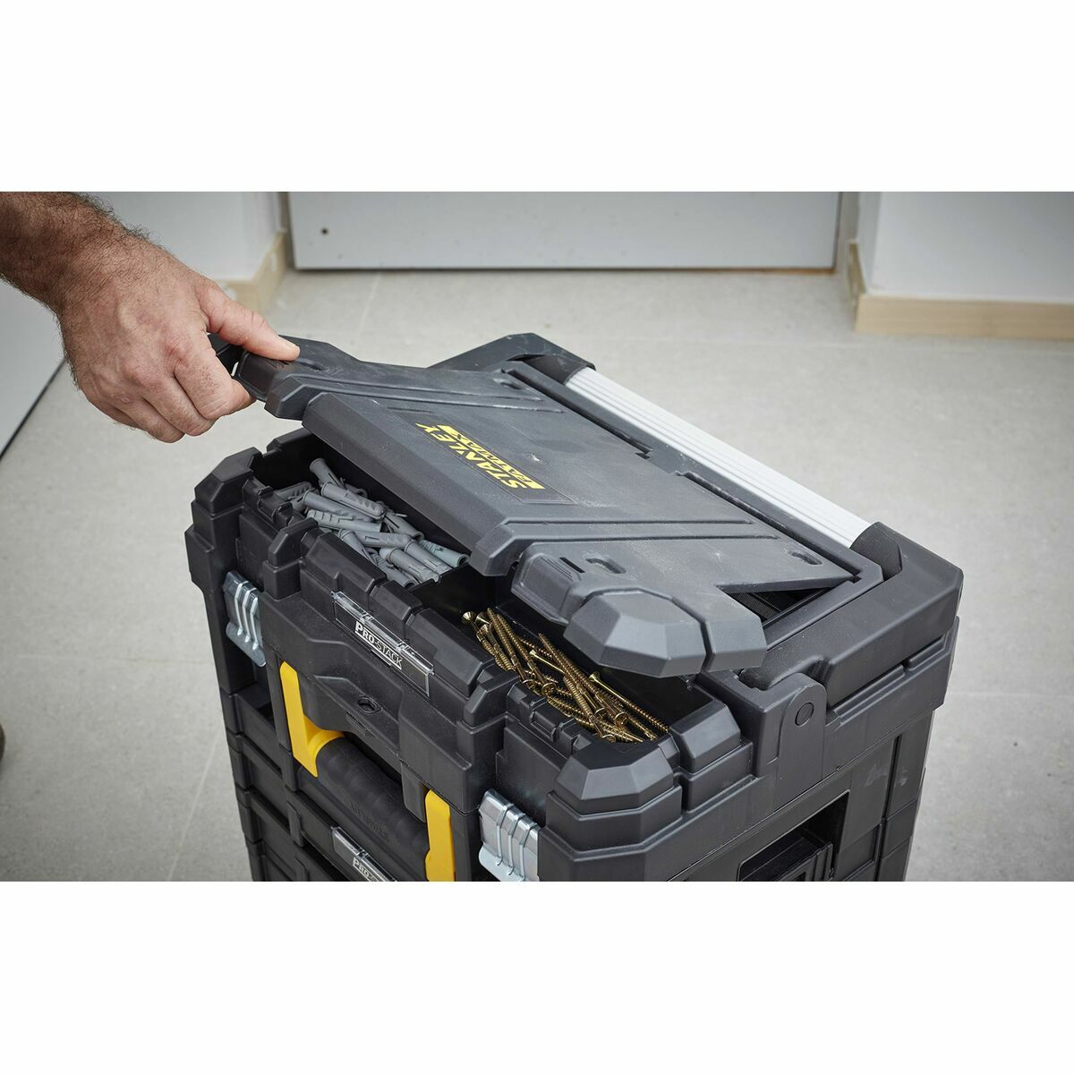 Werkzeugkasten Stanley Aluminium Kunststoff