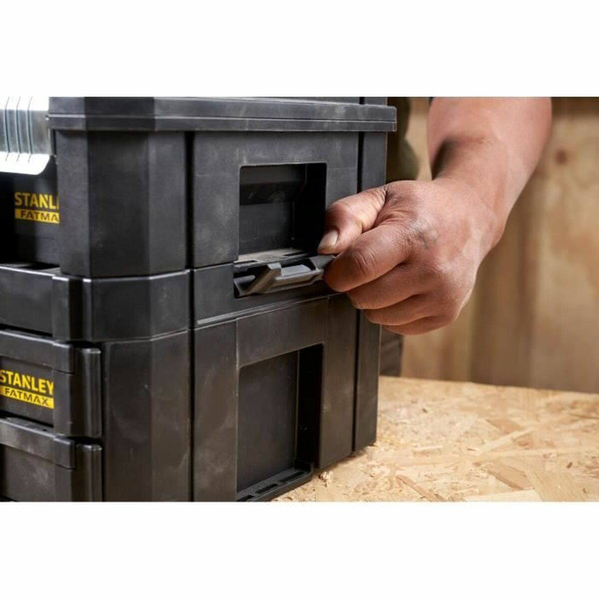 Werkzeugkasten Stanley Metall 2 Fächer