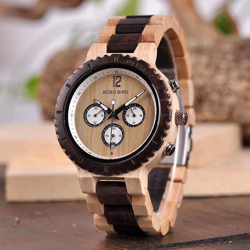 R08 Classic Holzarmbanduhr