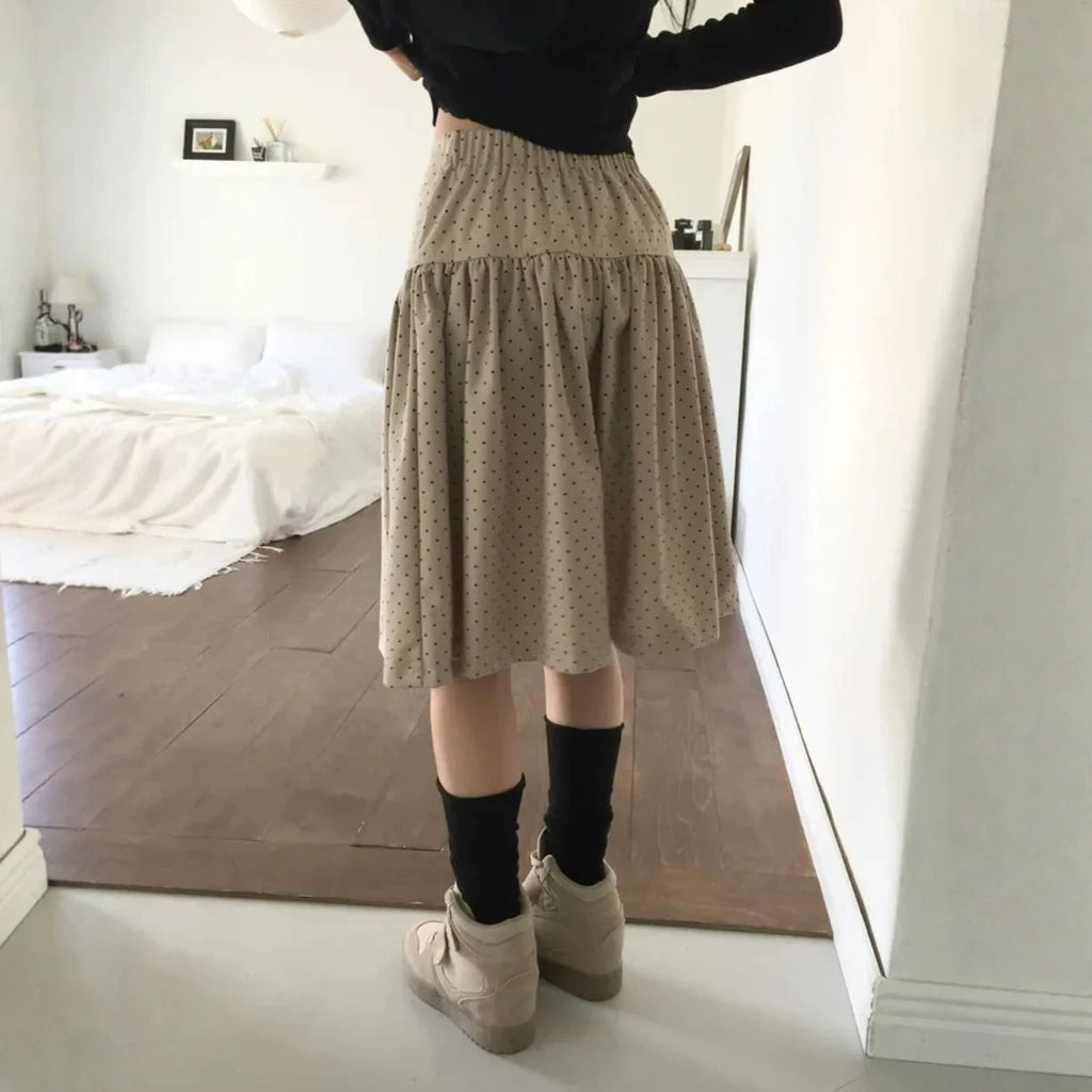 Mid-length Polka-dot Skirt – Ansicht 2
