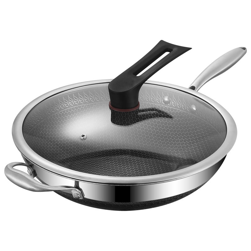 Wok aus 316 Edelstahl mit Wabenstruktur – Bild 11 | LuxeStyle