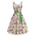 A-Linien-Kleid mit Blumenmuster, ärmellos – Bild 7 | LuxeStyle