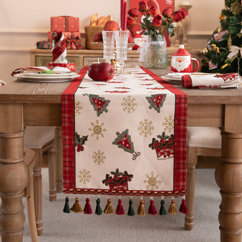 Jacquard-Kissenhülle Weihnachten, Elch & Tanne – Bild 9 | LuxeStyle