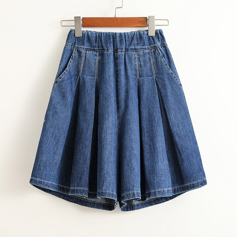 Denim Capri Shorts für Damen