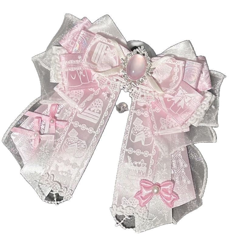 Bunny Ear Bow Brooch in Pink, Blau, Rosa – Bild 8 | LuxeStyle
