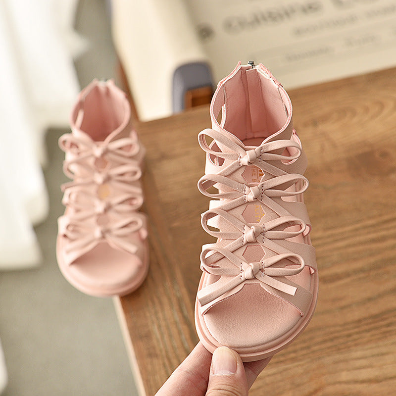 Mädchen Sandalen mit weicher Sohle und Reissverschluss | LuxeStyle