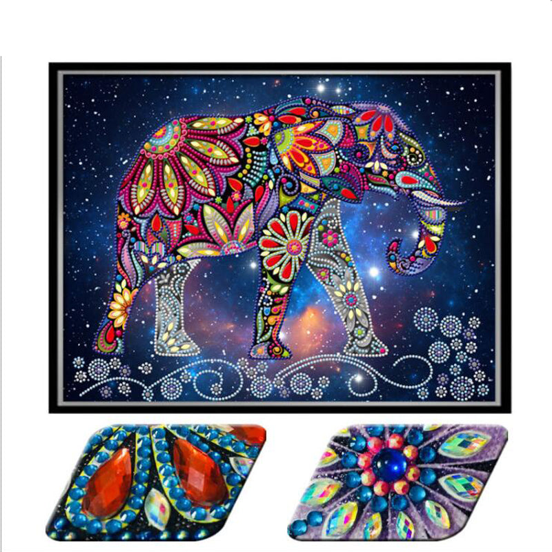 Diamond Painting „Elefanten-Spaziergang“ – Bild 2 | LuxeStyle