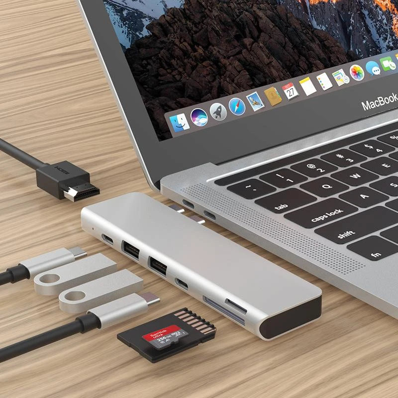 USB-C Hub Adapter mit HDMI, VGA, LAN & Power-Port – Bild 4 | LuxeStyle