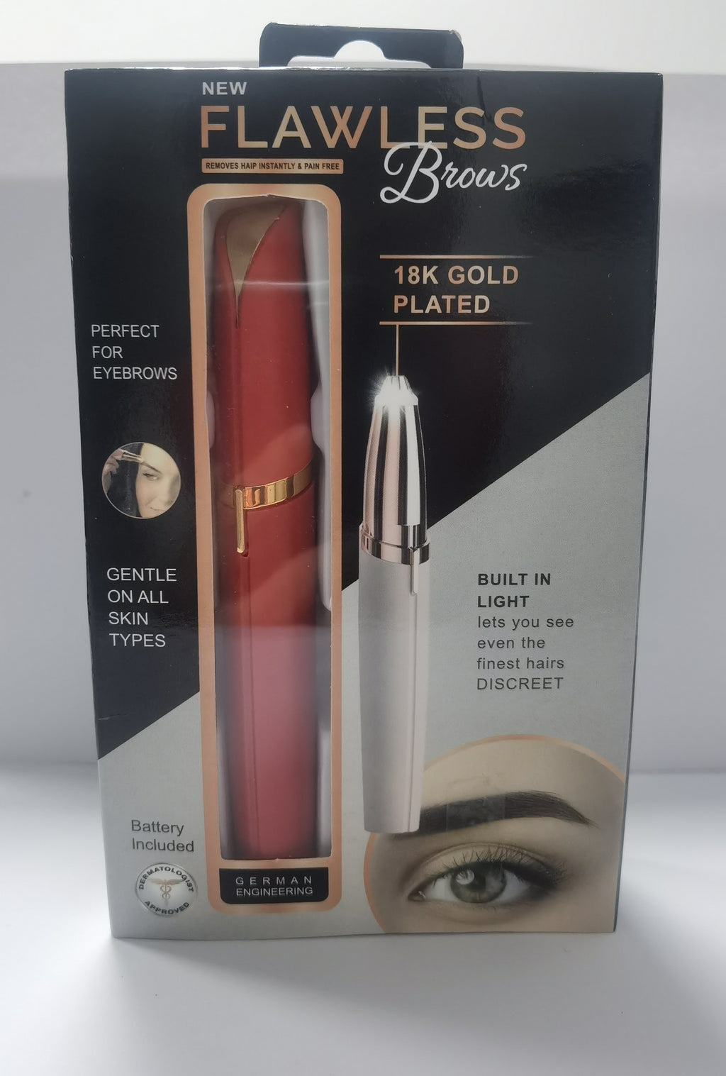 Mini Augenbrauen Trimmerstift mit LED-Licht