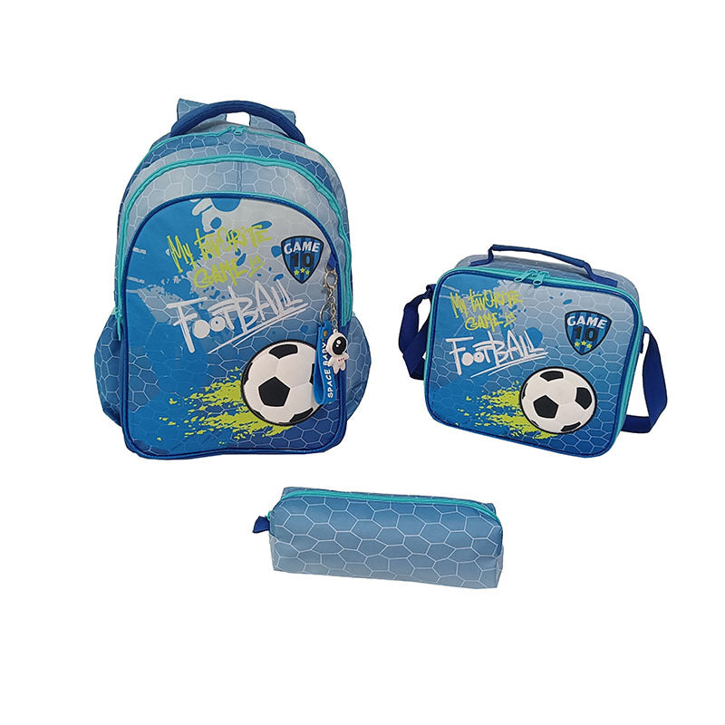 Schulrucksack mit Fussball-Motiv (3-teilig) – Bild 5 | LuxeStyle