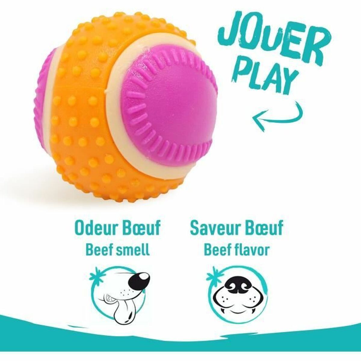 Hundespielzeug «Aimé» Plüsch Rosa