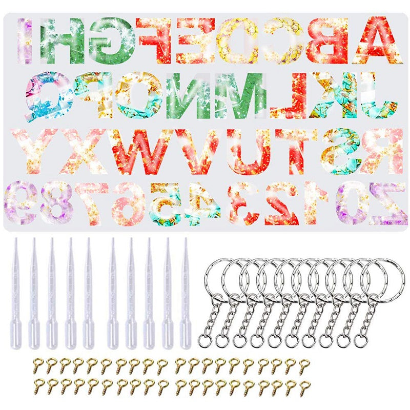 Buchstaben-Formen-Set für Epoxidharz – Bild 8 | LuxeStyle