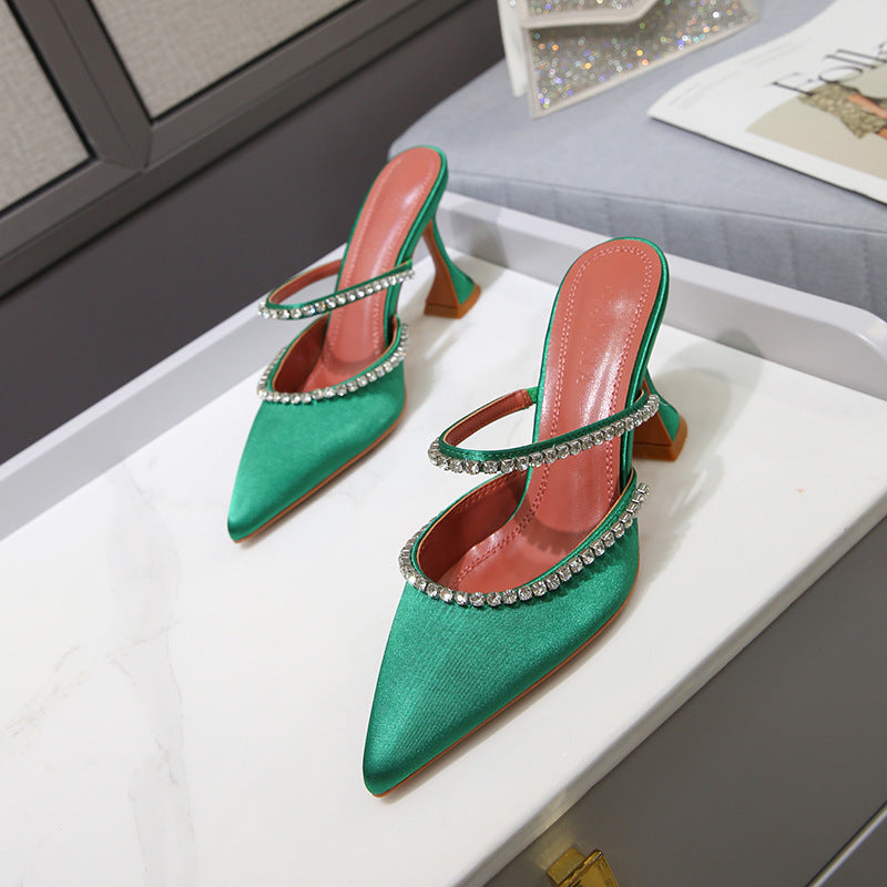 High-Heel Sandalen mit Strass & spitzer Zehe – Bild 5 | LuxeStyle
