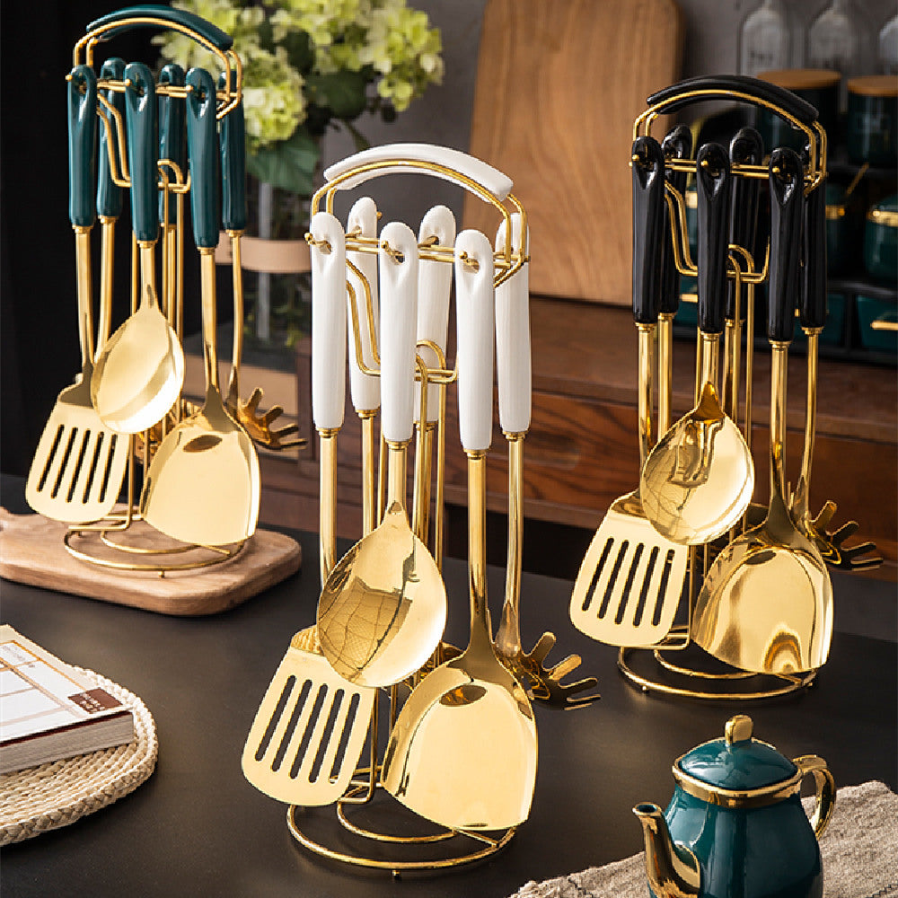 Küchenhelfer-Set mit Keramikgriff – Bild 10 | LuxeStyle