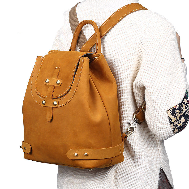 Rucksack Retro Männer aus Rindsleder – Bild 5 | LuxeStyle