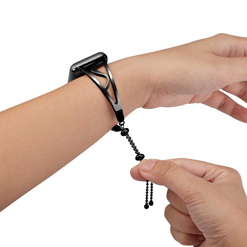 Edelstahl-Hohlarmband für Apple Watch – Bild 3 | LuxeStyle