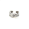 Personalisierter Retro Silberring mit unregelmässiger Form | LuxeStyle