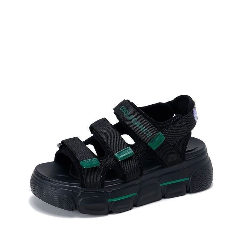 Flache sportliche Plattform-Sandalen – Bild 2 | LuxeStyle