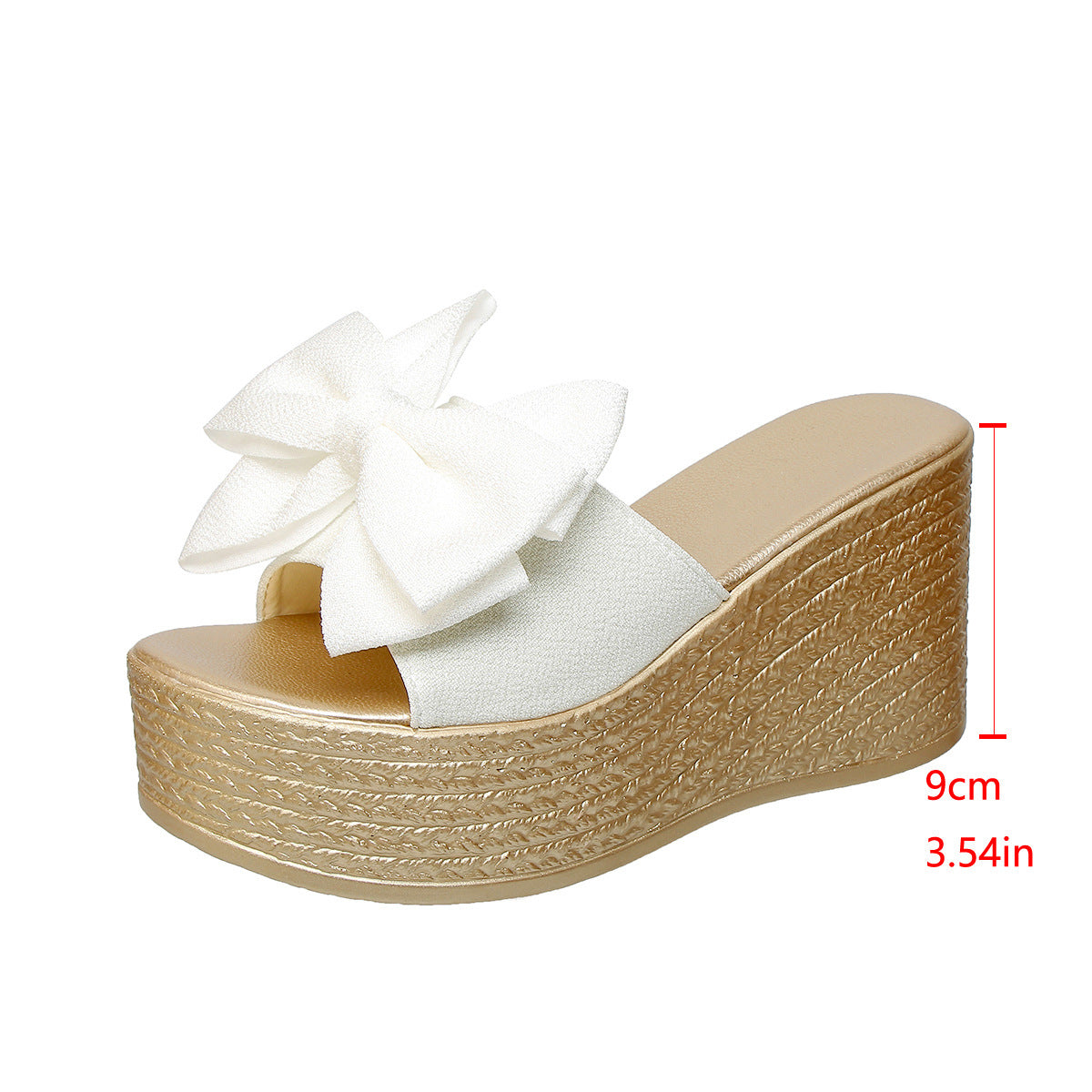 Keil-Sandalen mit Schleife