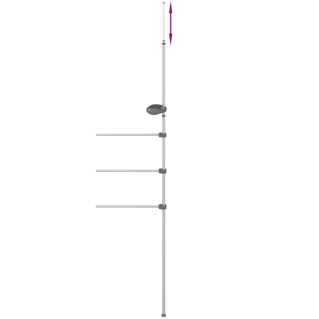 Handtuchständer Aluminium 47x280 cm