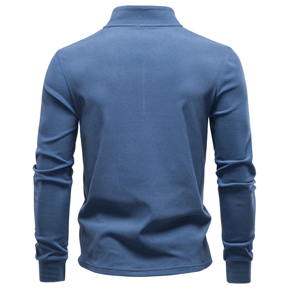 Thermosweater Herren, Halbzipfel, Stehkragen